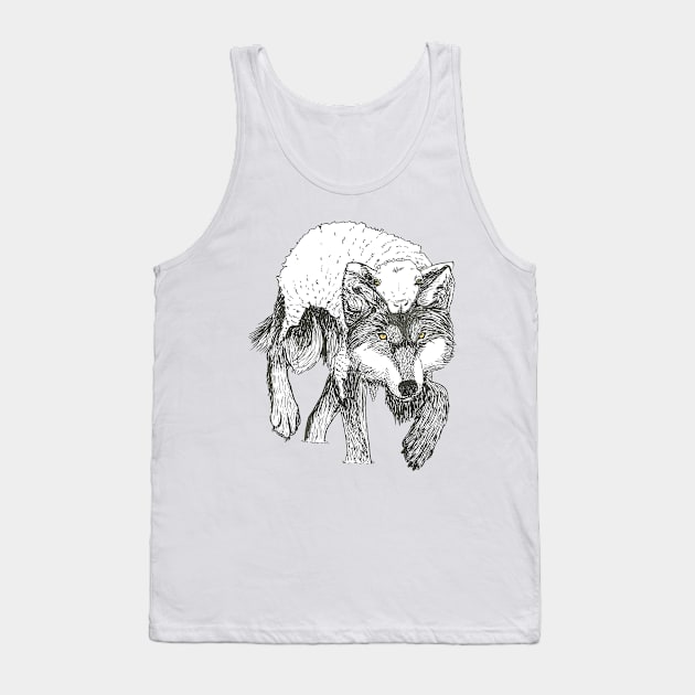 Wolf in Sheep Clothing Tank Top by Créa'RiBo